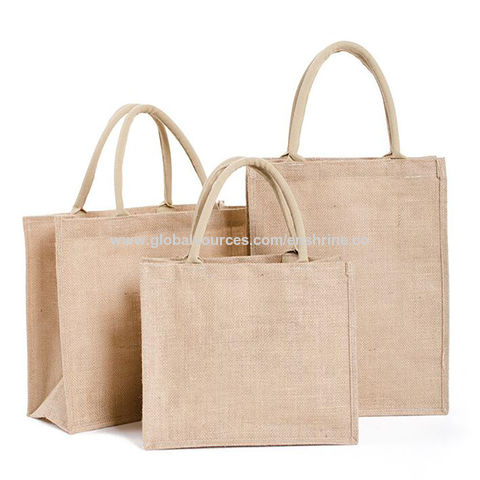 Jute Bag Hessian Quality Small Medium Large wholesale Lunch Bag Shopping Bag 