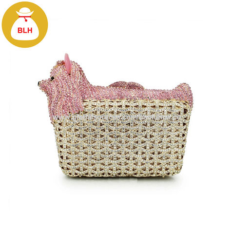 rhinestone animal clutch