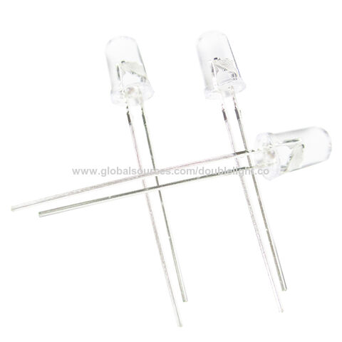 5mm Round Standard T-1 3/4 Type With Flange Blinking Hyper Red LED, 5mm ...