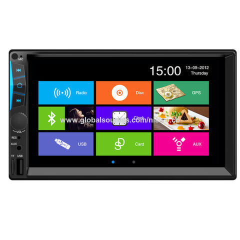 Autoradio Mp5 Portable, écran tactile 7 , 1080P, IPS, Bluetooth