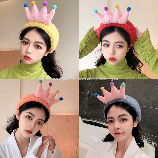 Bandanas esportivas, Scrunchies, Tiara de laço de lã de coral, lindos ornamentos de cabelo de ioga SPA