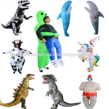 Costume Gonflable de Dinosaure d'Halloween pour Adulte