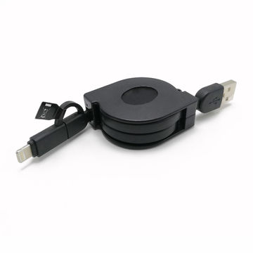 Buy Wholesale China 2 In 1 Retractable Cable Mini Type C 8 Pin Micro Usb Cable Mini Usb Cable At Usd 1 05 Global Sources