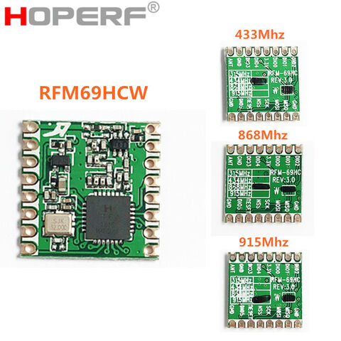 5PCS RFM69CW 868Mhz HopeRF Wireless Transceiver RFM12B compatible Footprint NEW 