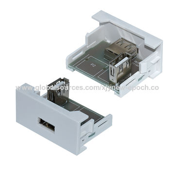 Adaptateur USB 22,5x45 avec connecteur jack modulaire, NEPCI XJY-DMT-USB2.0-AF/AF-9, convertisseur d'interface USB 2.0 A for sale at factory direct price