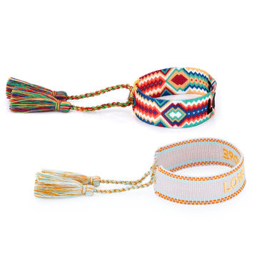 Christian Dior Design Custom Logo Handmade Braid Macrame Couple