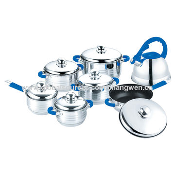 OEM Kitchen Appliances 14PCS Stainless Steel Cookware Set for