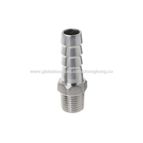 1/2"-3" Hose Tail Barb 304 Stainless Steel Type B Plug Camlock Fitting Groove