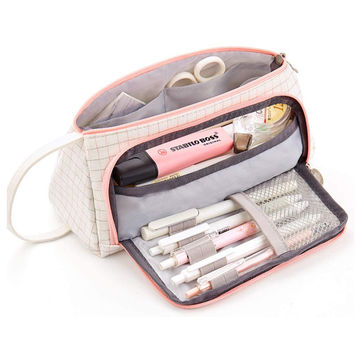 Details about   Portable cowhide zipper pencil case pen protective case Mini pencil case 