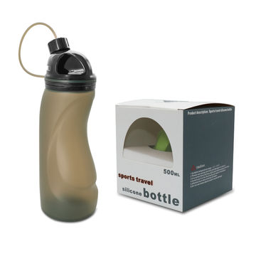 Buy Wholesale China 500ml Bpa Free Camping Travel Silicone Collapsible ...