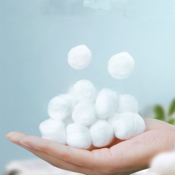 Small Absorbent Surgical Cotton Balls , Disposable Medical Cotton Balls