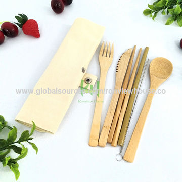 Buy Wholesale China Biodegradable Bamboo Cutlery Bamboo Cutlery Set ...