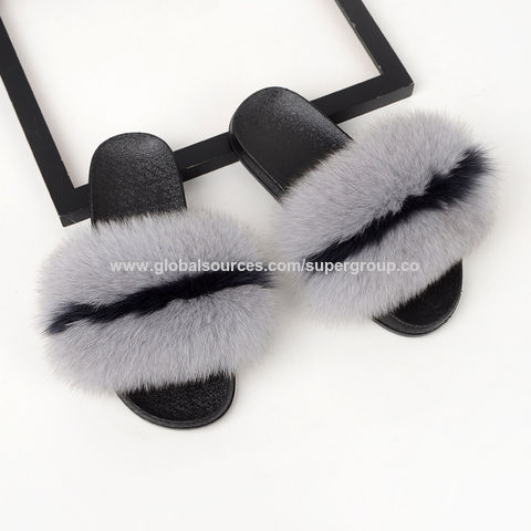 wholesale fur slippers