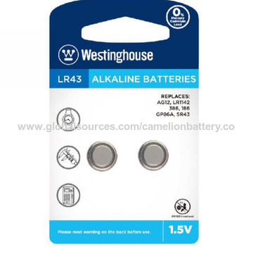 LR44 / AG13 / LR1154 / 357 / Camelion 1.5V button battery