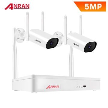 ANRAN 1920P Wireless CCTV Camera System 8CH NVR Wifi Kit Security  Surveillance Video Set Two Way Audio Outdoor IP66 Waterproof