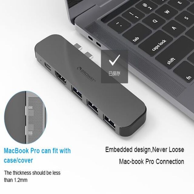 Adaptateur Hub USB C en Aluminium vers Double HDMI 6 en 1, Station d'accueil for sale at factory direct price