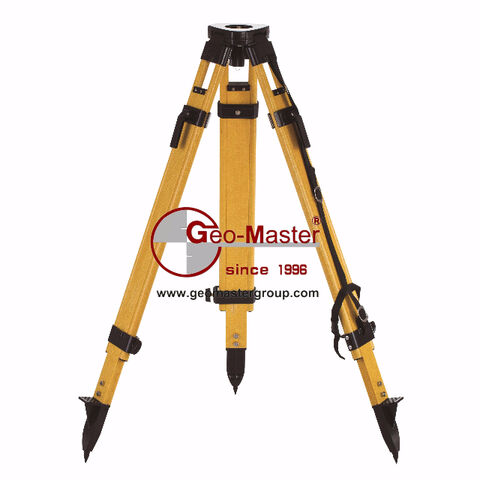 SitePro Heavy Duty Fiberglass Surveying Tripod With Quick Clamp - Professional Survey Equipment