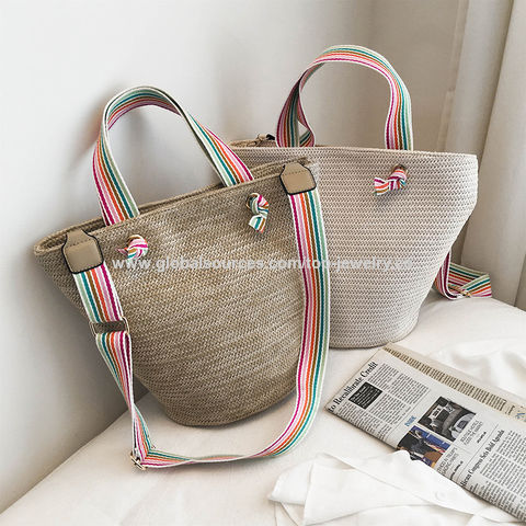 Recycelte L'Oreal Stroh-Taschen, Kosmetiktaschen, Handtaschen, BSCI-, ISO9001-, SEDEX-Audits for sale at factory direct price