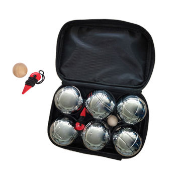 Leisure petanque set with satchel and jack to be personalized