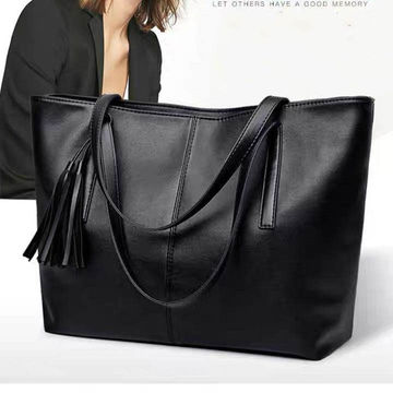 Women Tote Bag Tassels Leather Shoulder Handbags Fashion Ladies
