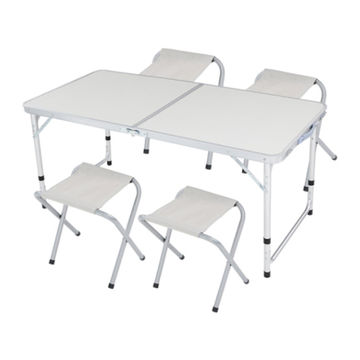 Folding Table 4 Chairs Set 