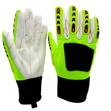 cotton palm impact gloves