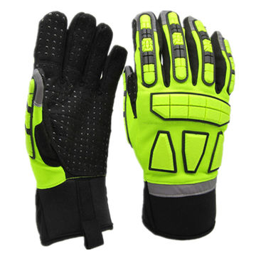 Impact gloves oil and gas, anti-impact gloves, leather impact gloves ...