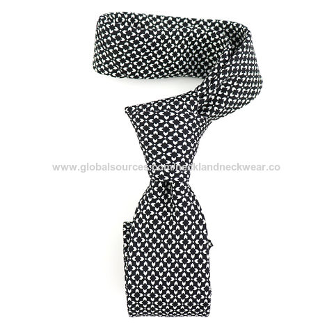 Western corbata-Western bucle-clip on tie-White