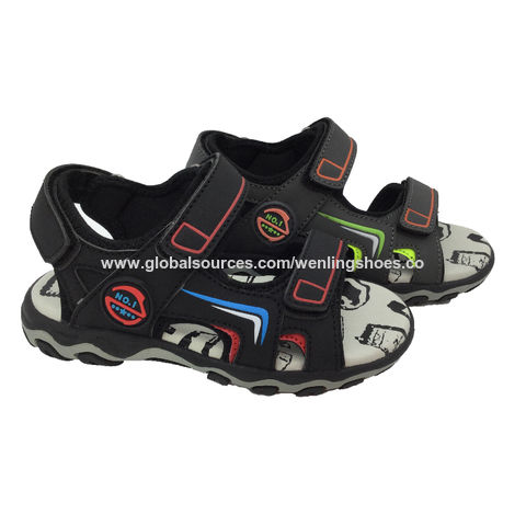 BOYS SANDALS KIDS TOUCH STRAP SUMMER BEACH HOLIDAY COMFORT HIKING SPORTS  SHOES | eBay