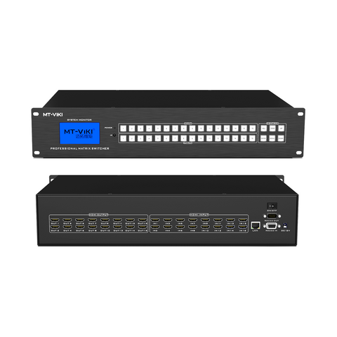 Mt-viki 16x16 Hdmi Matrix Switch 4k@30hz, Rack Mount Switcher