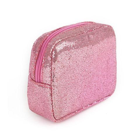 Personalised Makeup Bag Glitter Text Makeup Pouch 