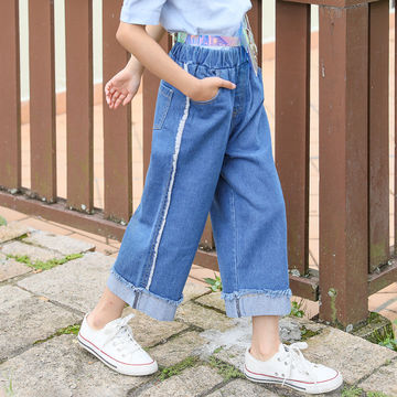 New Girls Jeans Solid Color Jeans Girls Casual Style Children Jeans Teenage  Children Clothing Loose Pants 6 8 10 12 14 Years - Kids Jeans - AliExpress