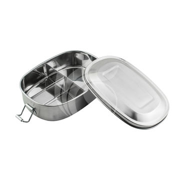 Bulk Buy China Wholesale Lunch Box 304 Stainless Steel Lunch Box 3  Compartment Food Container $3.45 from Jiangmen Chenshang Import & Export  Company Ltd.