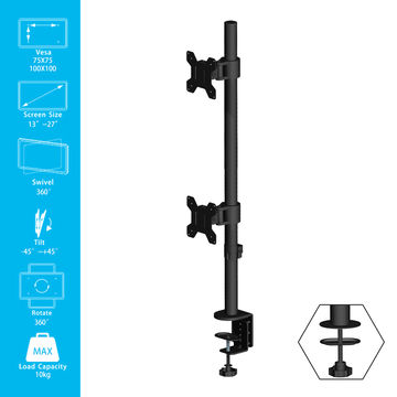 China Up Down 360 Degree Swivel Lcd Monitor Arm Desk Mount for 13
