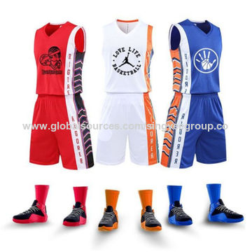 Wholesale Wholesale white basketball jersey quick dry breathable
