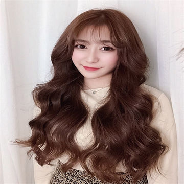 Buy Wholesale China Wig Women Long Curly Hair Big Wave One-piece Real Hair  Invisible Seamless Hair Extensions & A Woman With A Wig With Long Curls And  Large Waves at USD  |
