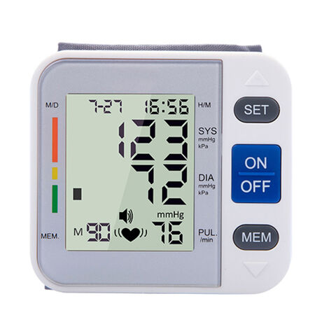 Buy Wholesale China Digital Wrist Blood Pressure Monitor With Lcd ...