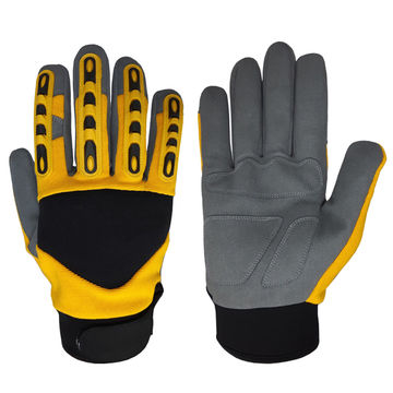 Custom Pair Gloves Mechanic Working Leather Glove