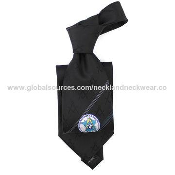 Men's Freemasons Masonic Black Woven Neck Ties 
