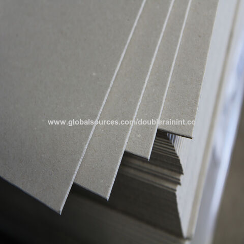 China paper mill Grey Book Binding Board / recycled paper pulp for macking  arch file