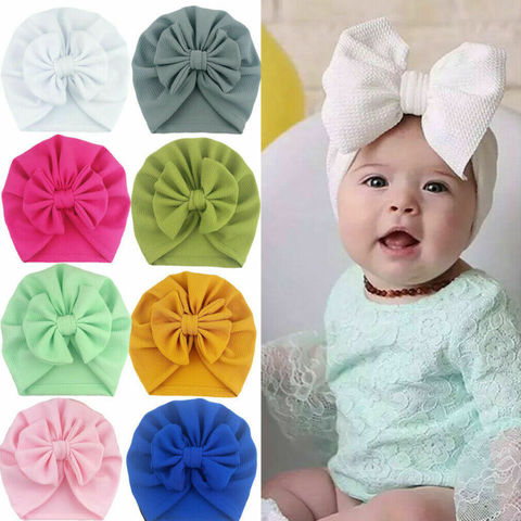 Black Tonsee® Baby Toddler Cute Girls Kids Bow Hairband Turban Knot Rabbit Headband Headwear
