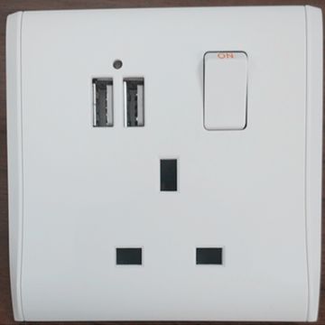 13a 1 gang single switched mains wall socket X10 PER BOX PURCHASED 