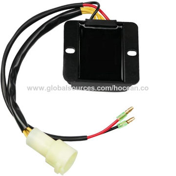 ACROPIX Voltage Regulator Rectifier For Honda TRX450FE/FM ATV 2002-2004 - Black, Heat Sink Design