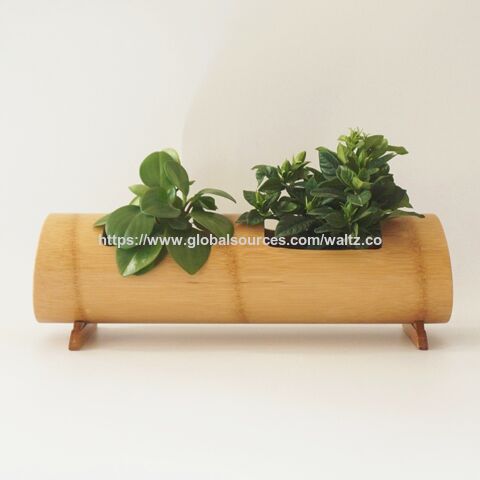 Flower pots,Customized natural bamboo flower green plant pot