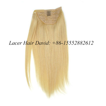 Popular Fashionable Design Hand Made Blonde Ponytail Human Hair ...