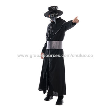 Buy Wholesale China Carnival Costumes Adult Men Plague Doctor Cosplay Scp-049 Halloween Costume And Bird Masks & Halloween Costume at USD 13.27