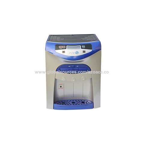 Dispensador eléctrico de agua fría y caliente de 110 V, dispensador de agua  de encimera de carga superior con agua fría caliente y temperatura