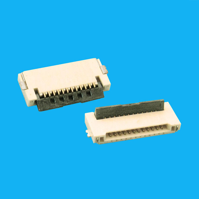 Conector FPC/FFC de 0.5mm con Carcasa de Alta Temperatura Clasificada UL 94-0, Carcasa: Clasificada UL 94-0 de Alta Temperatura