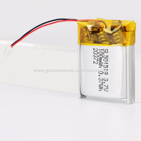 100mah/3.7v Li-polymer Battery, Used For Rechargeable Table Fans 