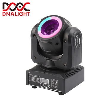 60W RGBW HYUDJ 60W LED RGBW 4in1 Beam Moving Head Light dj Controller Super Bright LED Spot Light DMX Control Stage Lighting